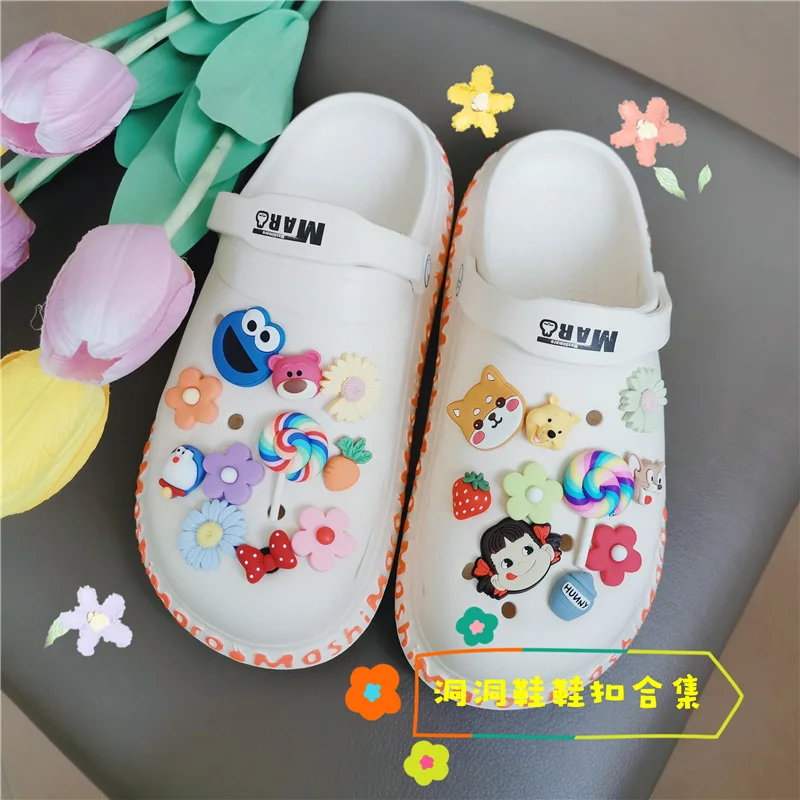 

11Styles Sesame Street Cartoon Shoe Buckle Suit Selling Cute Novelty Accessories Croc Charms Decoration Kids Girls X-mas Gifts