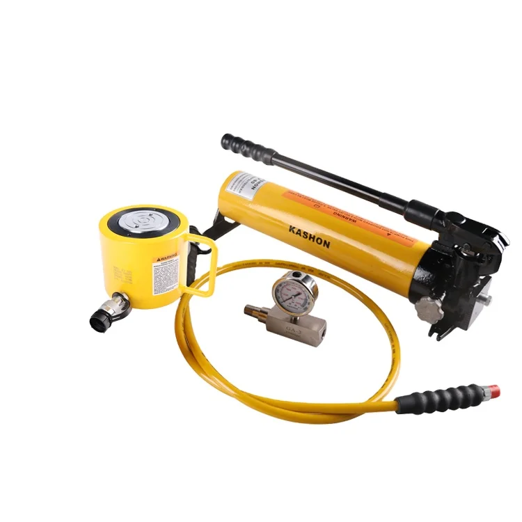 

KSRCS-1002 Enerpac Equivalent Low Height 100 ton Hydraulic Cylinder Jack with Hand Pump
