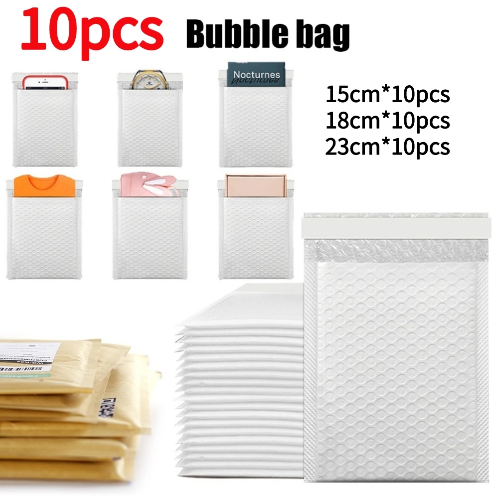 

10pcs Bubble Mailer Tear Resistant Bubble Envelopes Mailing Bags Multipurpose Bubble Packaging Bags Self-Styled for Sealed Gifts