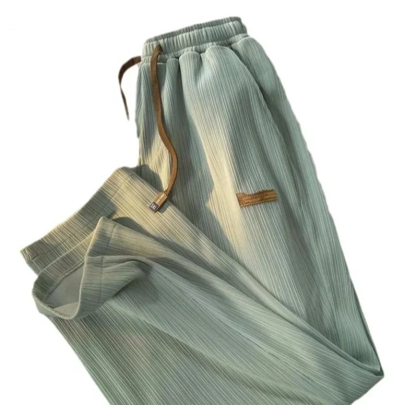 2024 новый стиль свободные повседневные брюки мужские корейские модные легкие