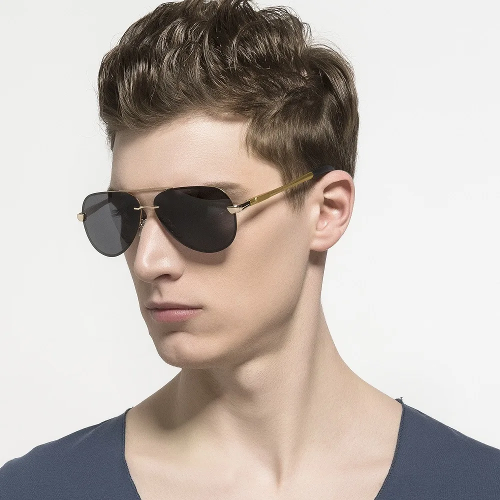 

Vintage Aluminum Magnesium Polarized Pilot Sunglasses Classic Sun Glasses Coating Lens Driving Eyewear For Men/Women UV400 SY-10