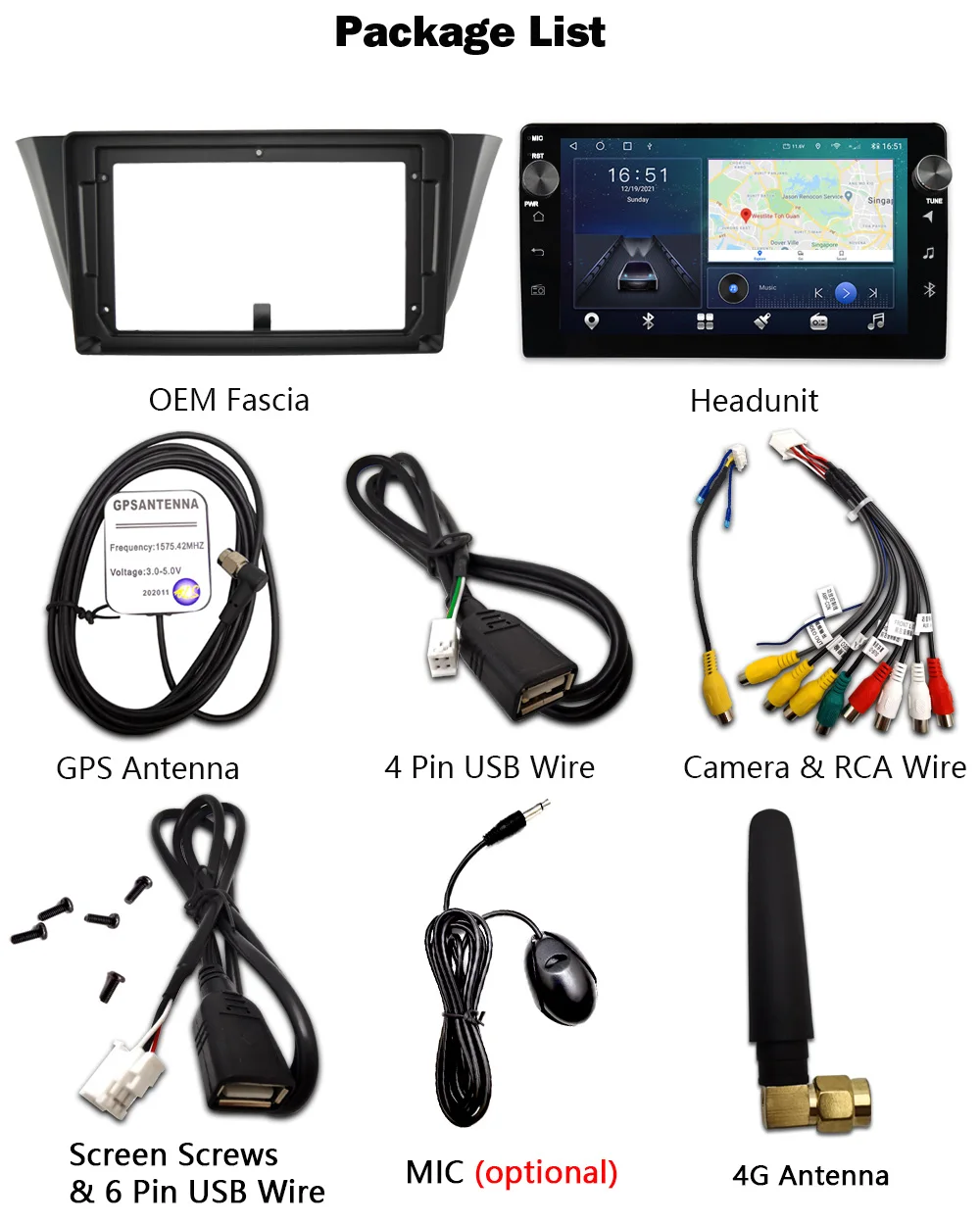 Автомагнитола 2DIN 9 дюймов 6 + 128 ГГц для IVECO Daily 2014 автомобильный стерео головной