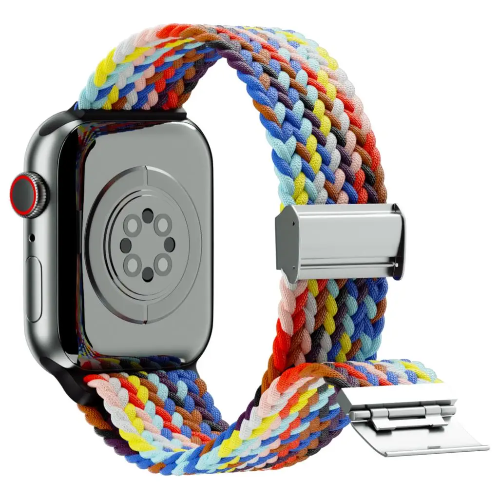 Чехол и ремешок для Apple watch band 45 мм 44 40 41 42 38 Эластичный гибкий соло iWatch Series 3 4 5 se 6 7 |