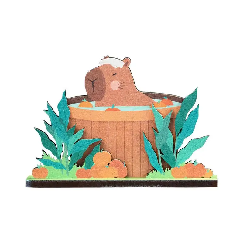 

Настольное украшение capybaba, миниатюрное животное, искусственное дерево, инструмент для украшения стола для офисов, общежитий, домов, отелей