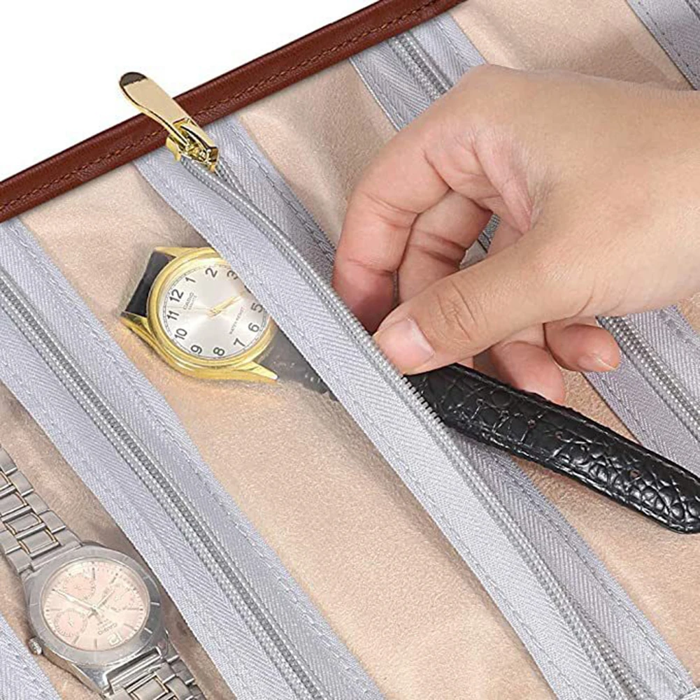 

Folding Watch Storage Bag Wall Mounted Watch Holder Bag For Home Bedroom