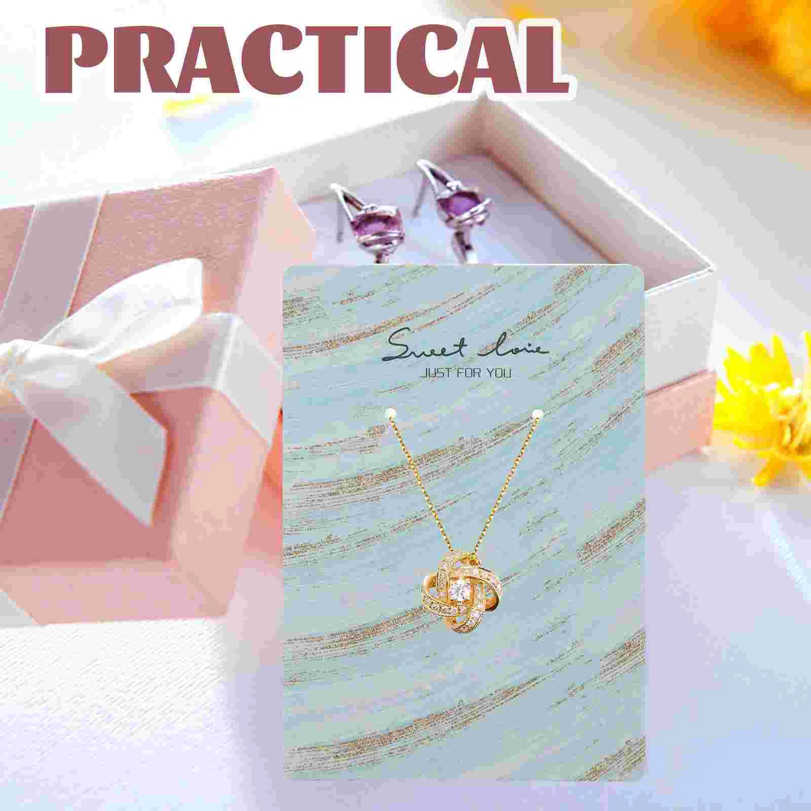 100 шт. брелок для дисплея ожерелье карты ювелирные изделия продажи серьги