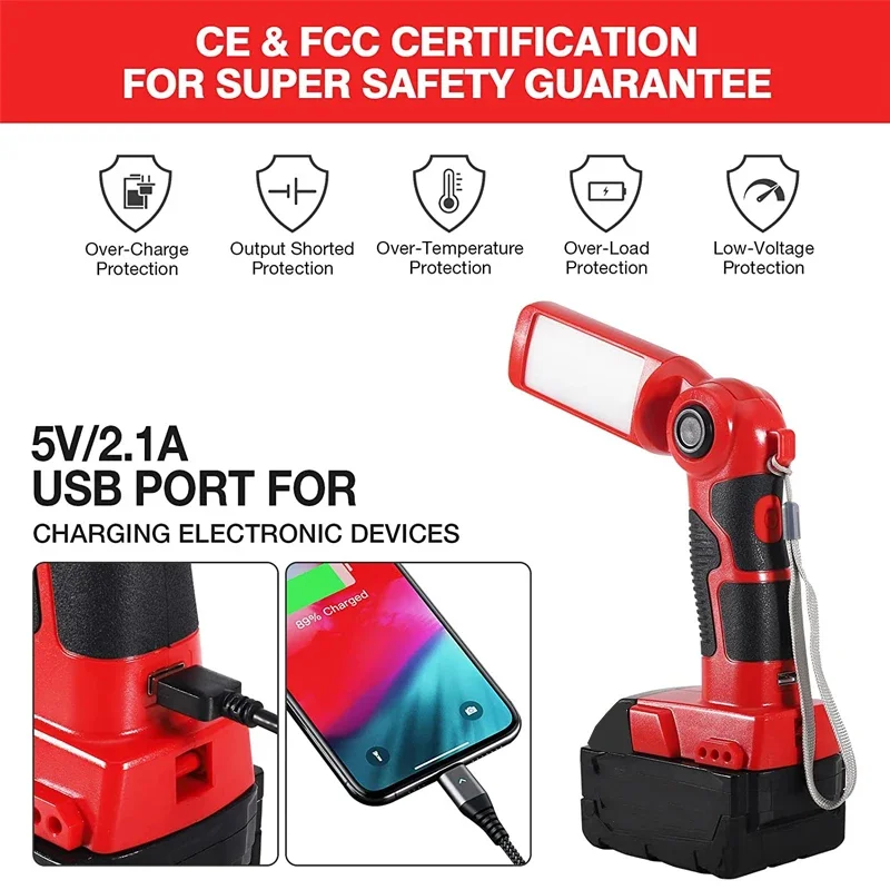 Светодиодная рабочая лампа Milwaukee M&amp18 18 В