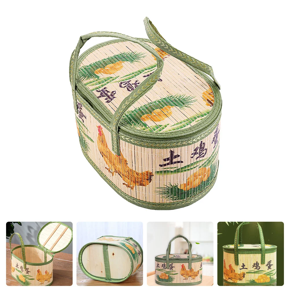 

Basket Storage Wicker Baskets Rattan Market Seagrass Woven Decorative Empty Straw Container Willow Weaving Easter Picnic Holder
