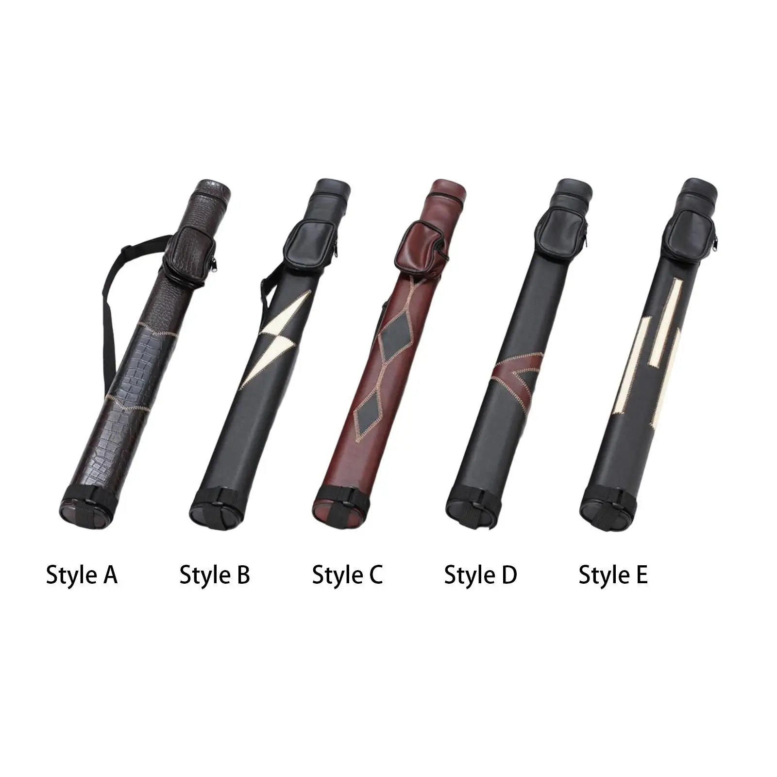 

Billiard Cue Rod Carrying Case Bag Accessories 1/2 Billiard Carrying Cases Transportation Holder Snooker Cue Stick Storage Pouch