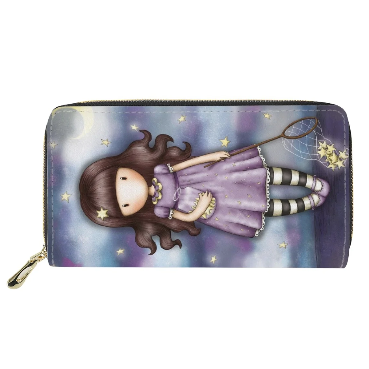 

Yikeluo Santoro Gorjuss Long Wallet High Quality Multi-card Purse Kawaii Cartoon Leisure Cute Girl Print Waterproof Bag 지갑 2023