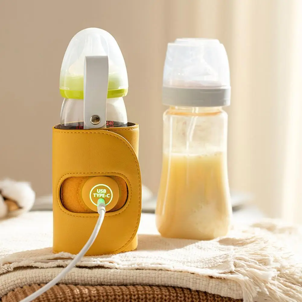 

Portable Baby Milk Bottle Warmer Usb Infant Feeding Bottle Heater Food Thermostat For Night Feeding Outside/ In Car Milk He E0u5