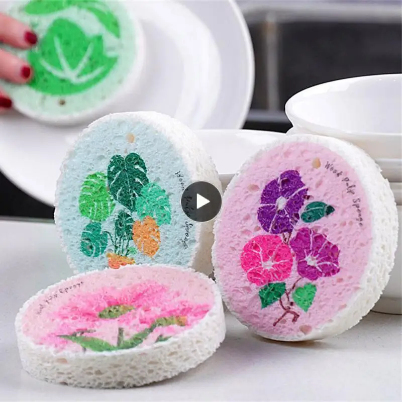 

Многофункциональная зеркальная губка, двусторонняя Губка Для Очистки Древесной пульпы, Абсорбирующая губка