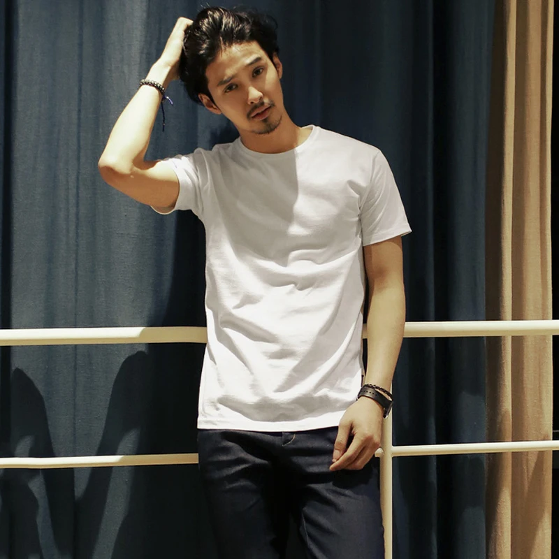

Men 2022 Summer New Cotton Solid Color T Shirt Men Causal O-neck T-shirt Male High Quality Short Sleeve Loose Tees Tops A13