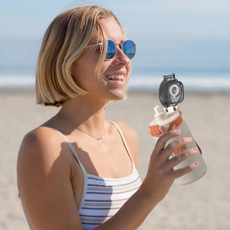 Бутылки для воды Соломенная крышка Большая емкость Герметичная чашка Спортивная