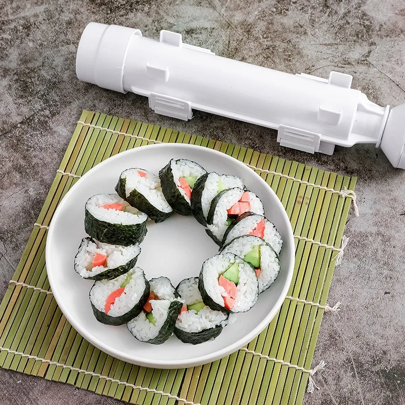 

Maki суши, изготовитель, фотография, аксессуары, упаковка Onigiri, японские инструменты для приготовления пищи