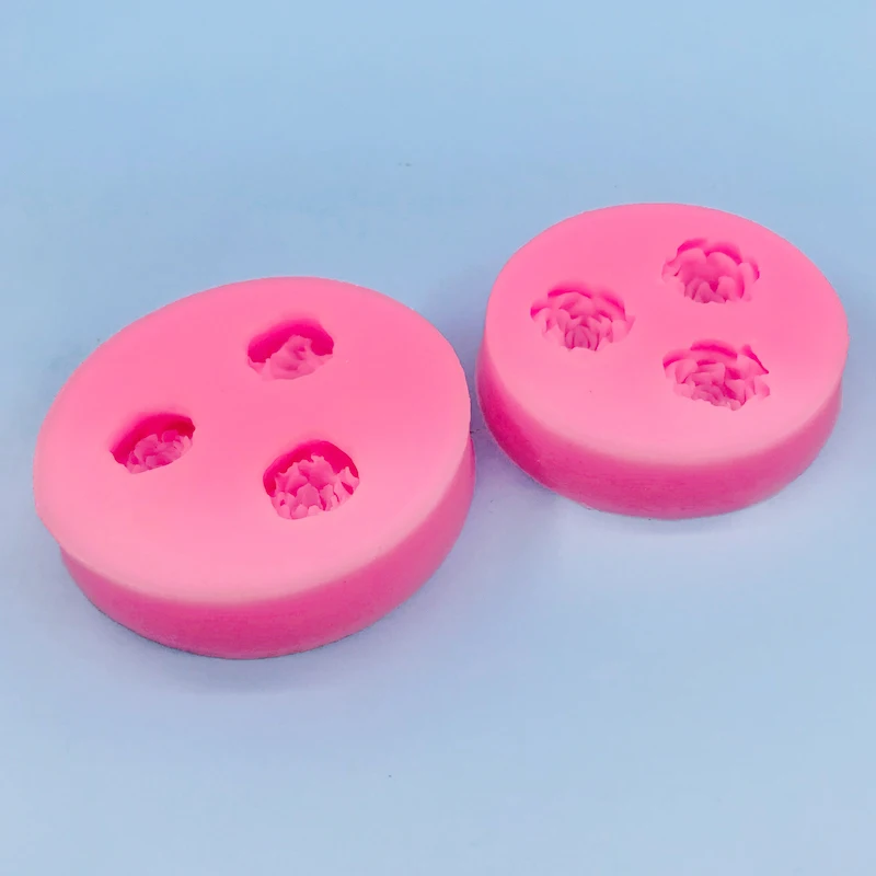 

3hold Little Bloom Rose Silicone Mold Fondant Cake 3D Chocolate Flower Cupcake Candy Decoration Baking Tool Moulds Resin Useful