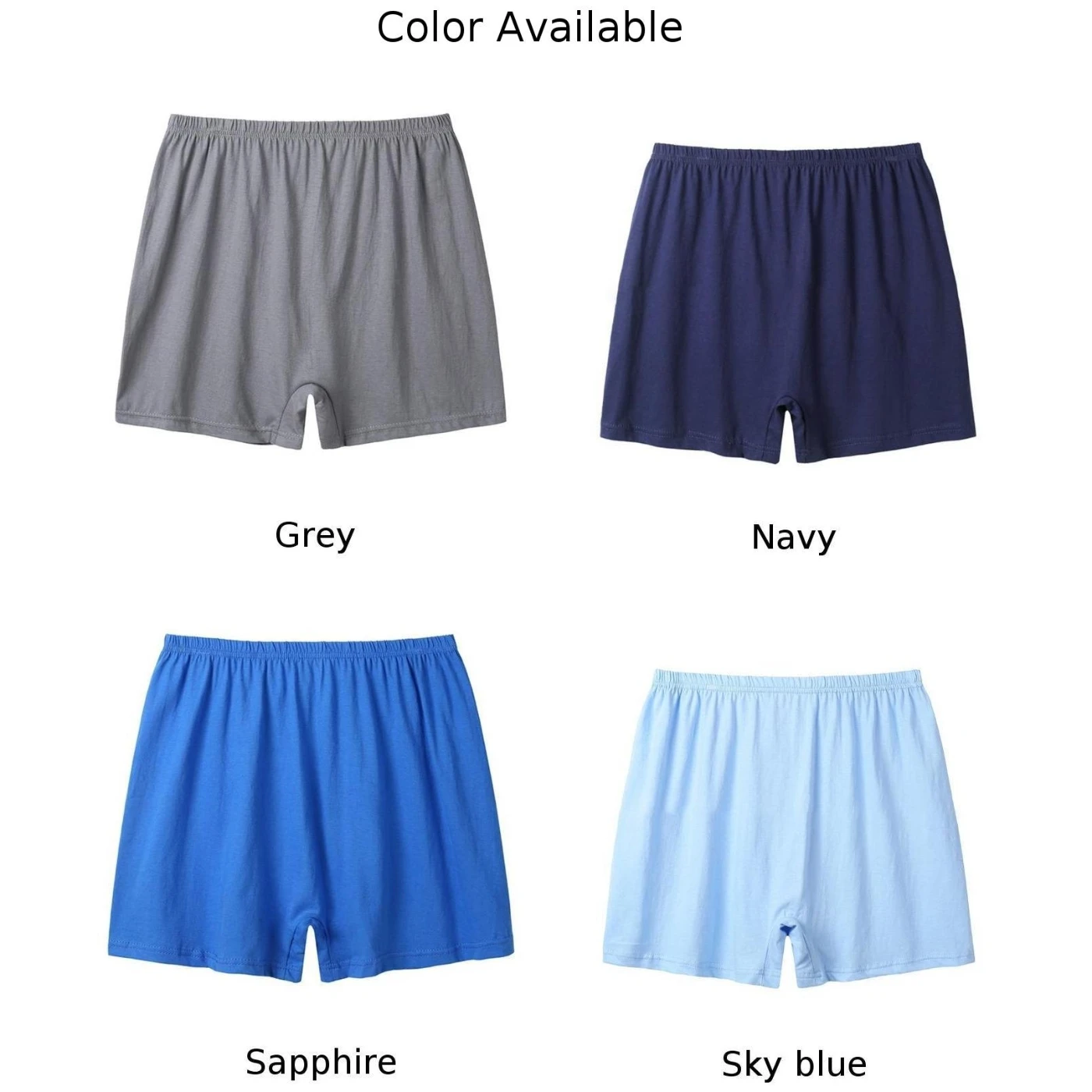 

Men's Home Pajama Panties Solid Underwear Cotton Pajamas Boxer Briefs Sexy Breathable Loose Comfortable Underpant