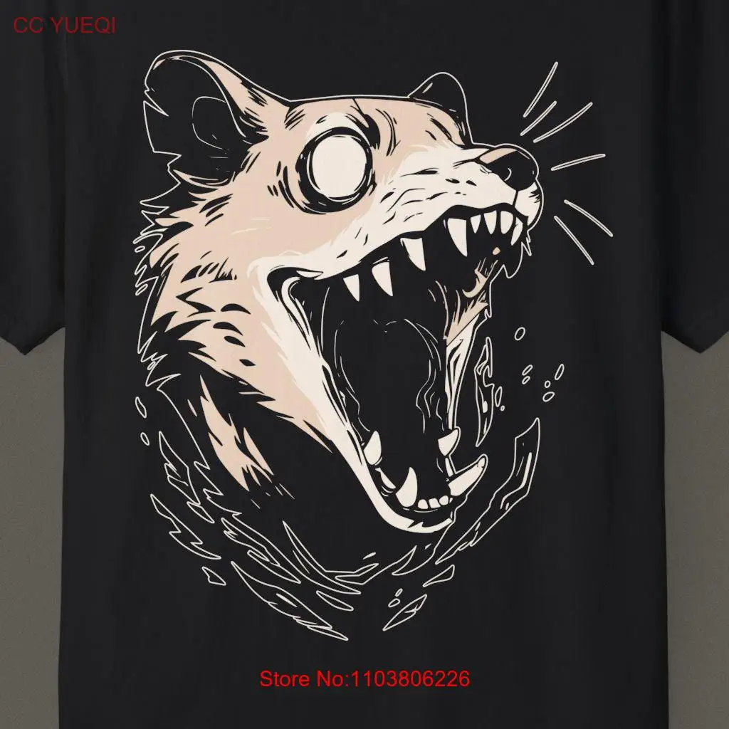 Футболка Spooky Rabid Rat с готическим мультяшным дизайном альтернативная мода на