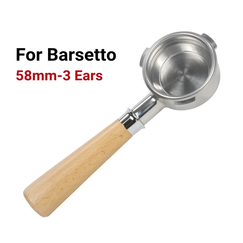 

Кофейный бесдничный портативный держатель 58 мм с деревянной ручкой для бара сменная фильтрующая корзина для бариста аксессуары для бариста