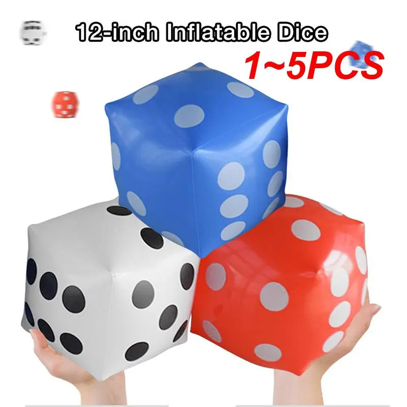 

1~5PCS Large Inflatable Cube Dice Party Giant Toys Activities Game Lucky Draw Props