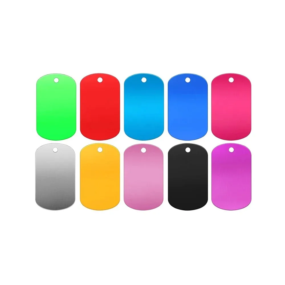 Оптовая продажа 100 шт. заготовки для штамповки алюминиевые бирки табличка с