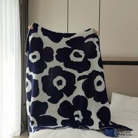 knitted blanket 130x170cm small flower blanket childrens bed blanket childrens bedding quilt sofa cover bedspread