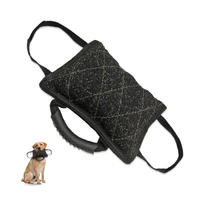bite resistant pet dog bag molar wear resistant cleaning teeth training puzzle interactive outdoor for large pet training black