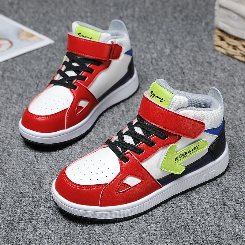 

Детская обувь для мальчиков, всесезонные дышащие кожаные детские кроссовки, удобная Баскетбольная обувь для мальчиков, размер 30-39