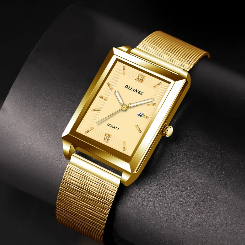 Luxury Fashion Gold Watch for Women Stainless Steel Quartz Wristwatch Women's Watches Ladies Calendar Clock Montre Femme Mujer