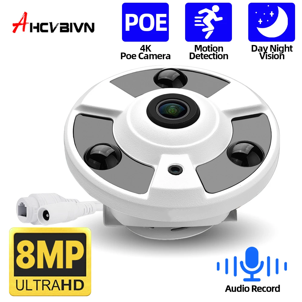 

8MP CCTV POE IP Fisheye Panoramic Camera Outdoor Waterproof 180 Degree View Security Surveillance Dome Camera XMEYE H.265