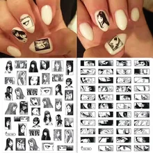 Newest Japanese Anime Design 3D Back Glue Self Adhesive Decoration Sliders DIY Nail Art Sticker TSC 107 108