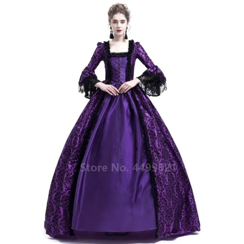 Женский костюм для косплея в викторианском стиле средневековой королевы на