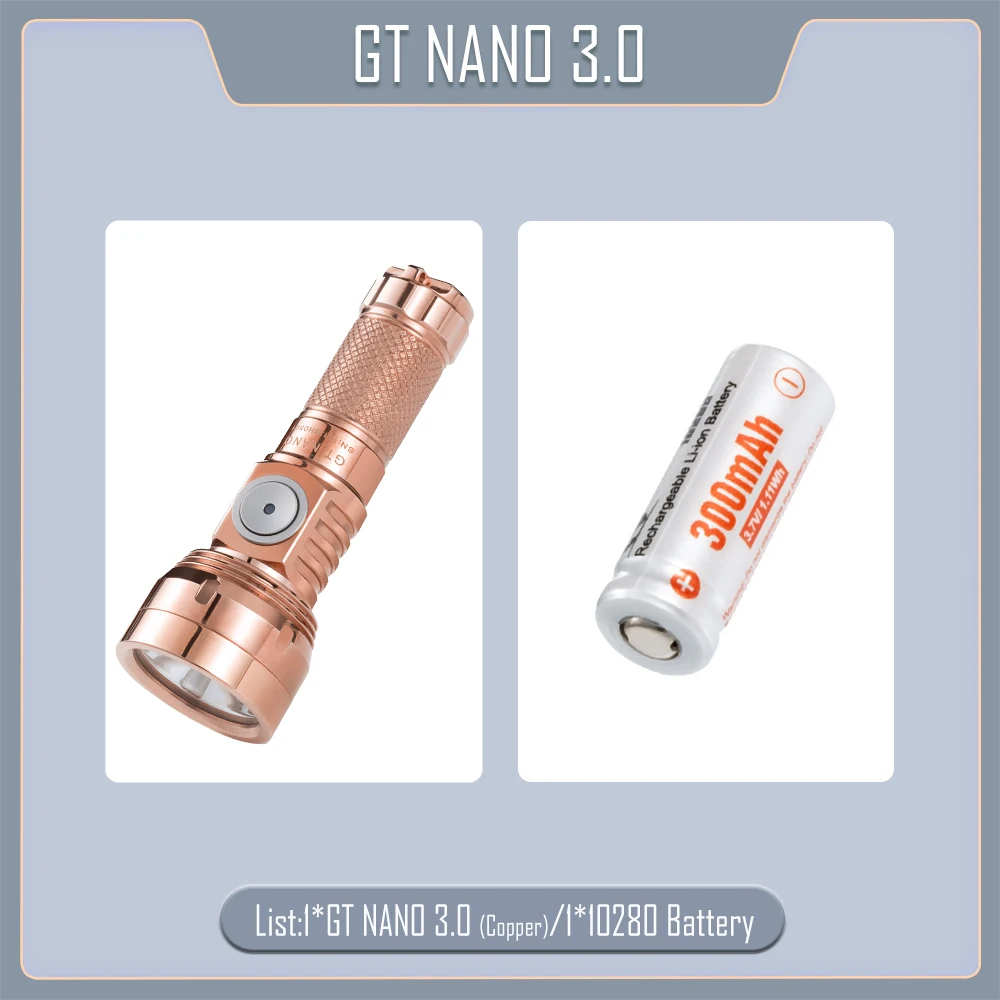 

LUMINTOP медный фонарик EDC 10280 10750