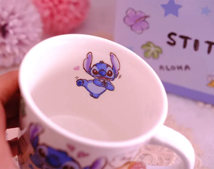 Керамическая кружка Disney Stitch с ложкой