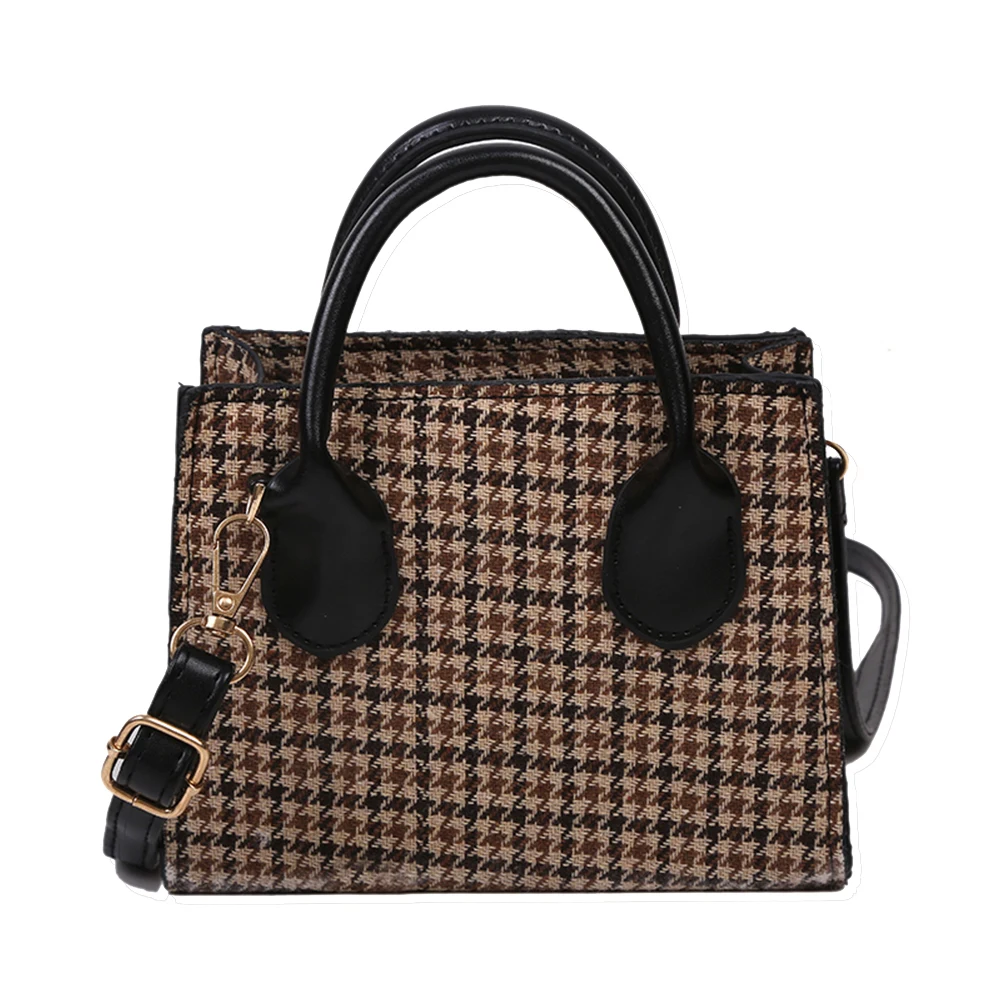 

Women Shoulder Handbag Retro Top-handle Street Pouches PU Leather Crossbody Bag Fashion Exquisite Shopping Bag