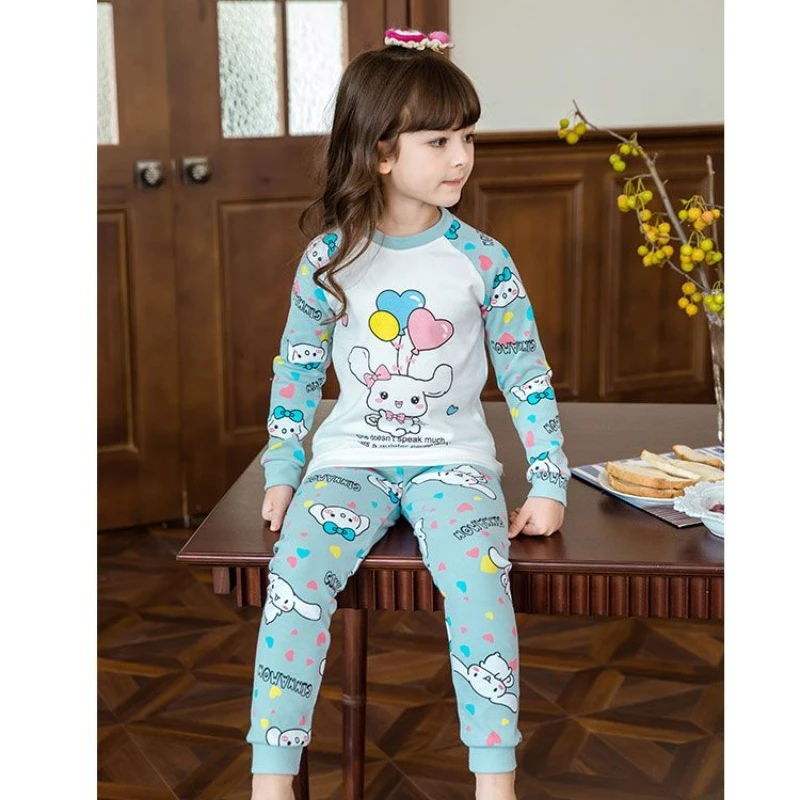 Осенняя одежда для девочек Sanrio Kuromi My melody Cinnamoroll осенние брюки из чистого хлопка