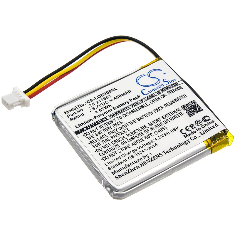 

CS 450mAh / 1.67Wh battery for Logitech UE9000 75.211561