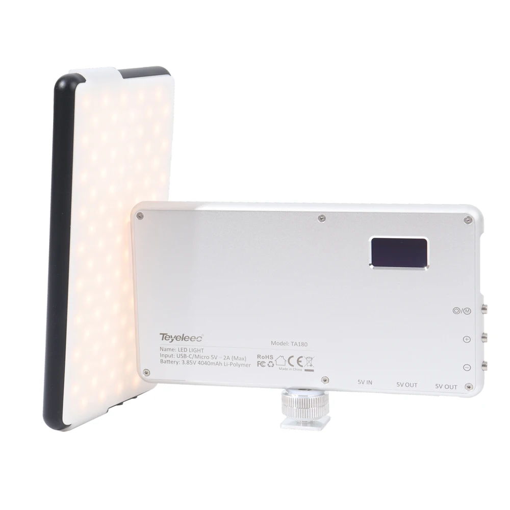 

TA180 LED Photography Light Pocket Handheld Portable Outdoor Shooting SLR Food Phone Portrait Fill LED Video Light Power Bank
