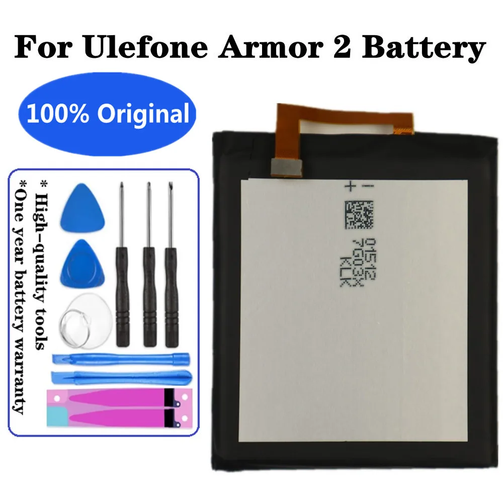 

High Quality 4700mAh Armor 2 Original Battery For Ulefone armor 2 Armor2 5.0inch Helio P25 Smart Phone Battery Bateria + Tools