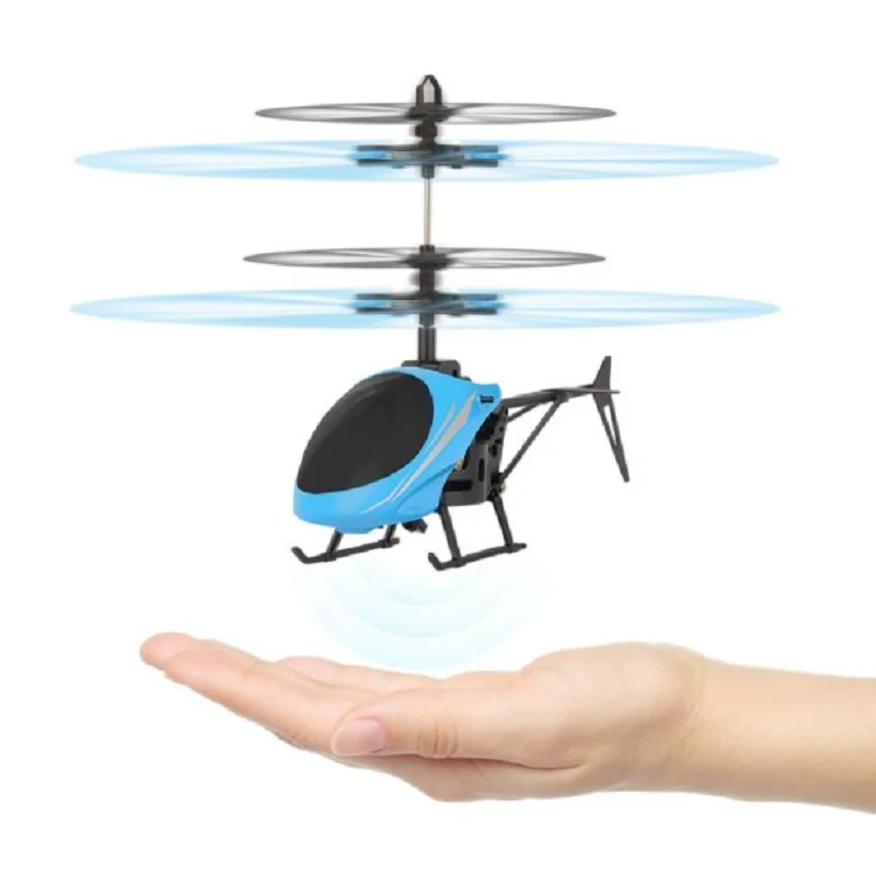 

Подарок мини-Квадрокоптер Дрон летающий самолет Радиоуправляемый вертолет игрушка подарок инфракрасный мигающий индукционный Дрон для детей