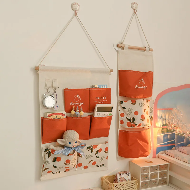 

3/7 Pockets Wall Mounted Storage Bag Hanging Wardrobe Door Organizer Children Room Pouch Home Decor Organizador Armario