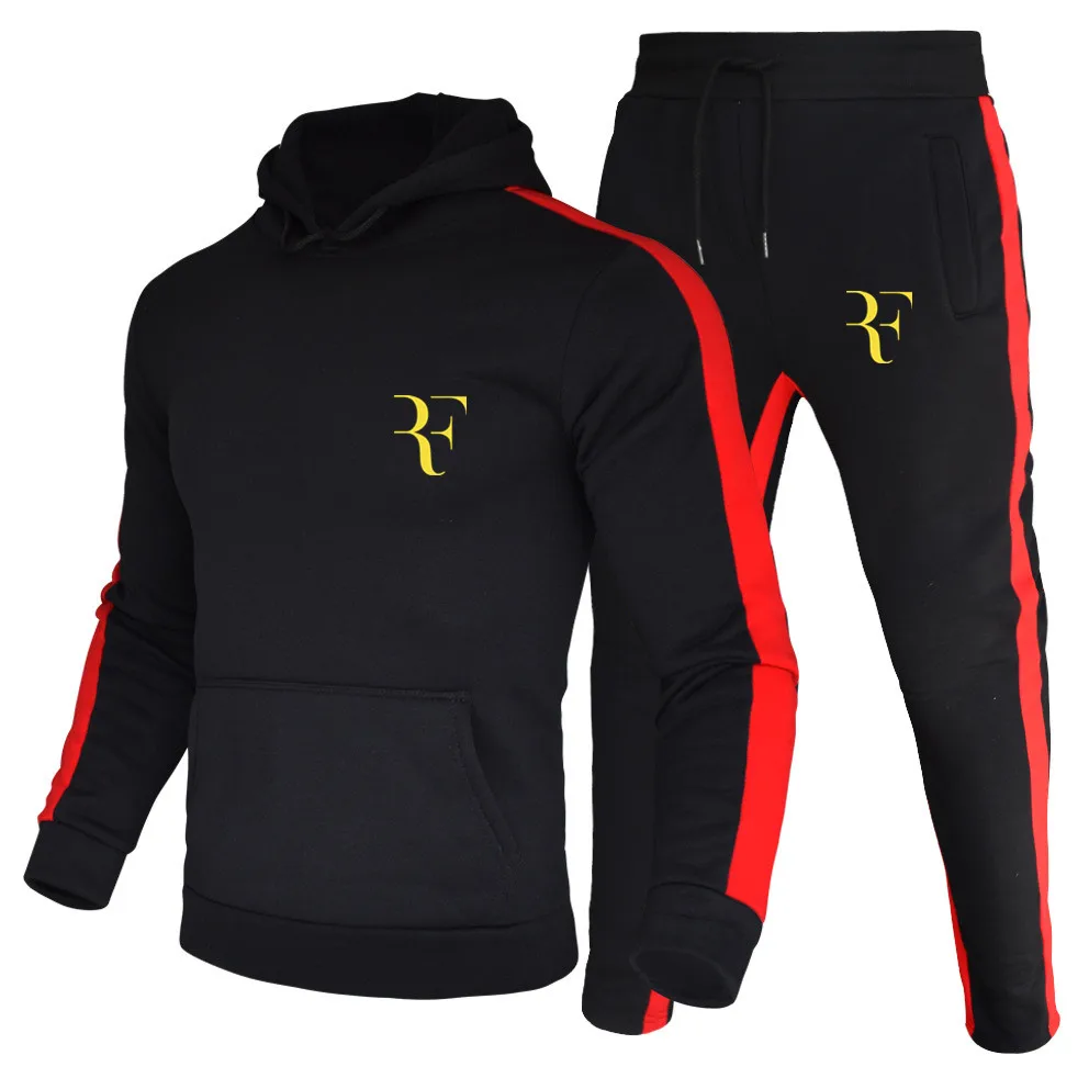 

Костюм спортивный мужской из 2 предметов, Свитшот и штаны, худи, повседневная одежда, осень-зима