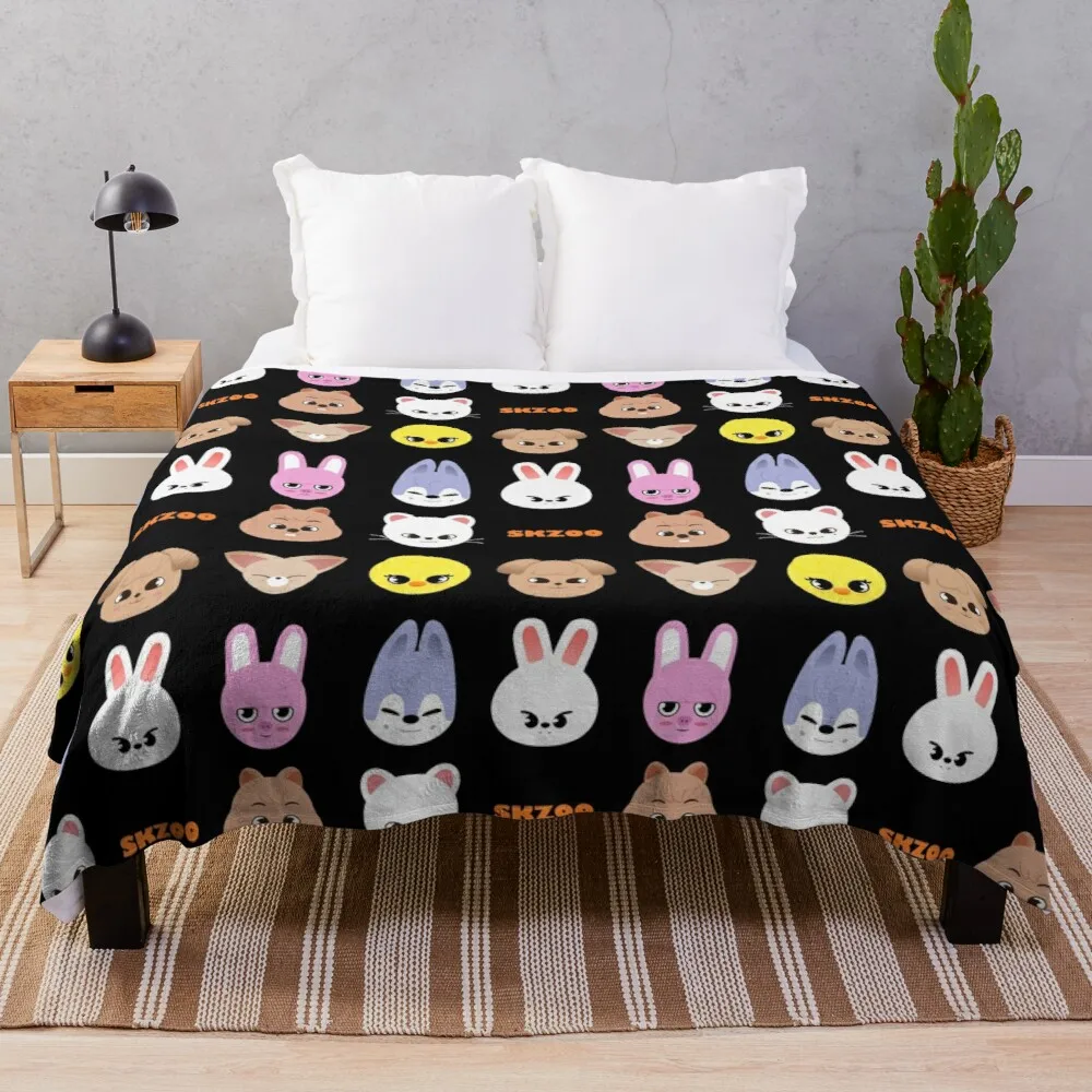 

SKZOO Stray Kids Throw Blanket custom blanket