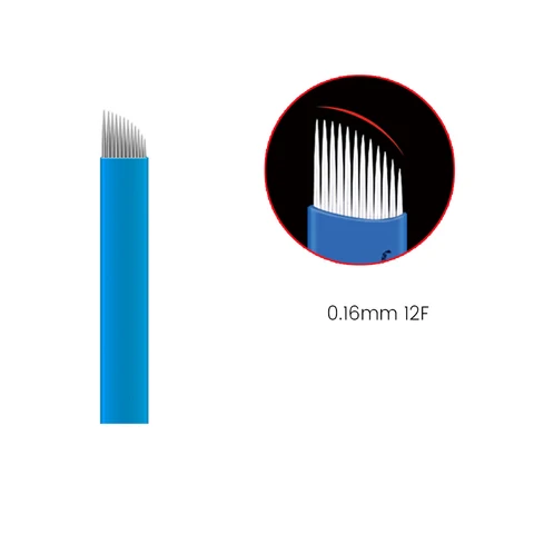 Nano 0,16 mm Microbladiang Igle MZ Beauty Tattoo Nanoneedles z działką nr. Dzień Exp for Tebori Manual Pen Micro Blade Agulhas