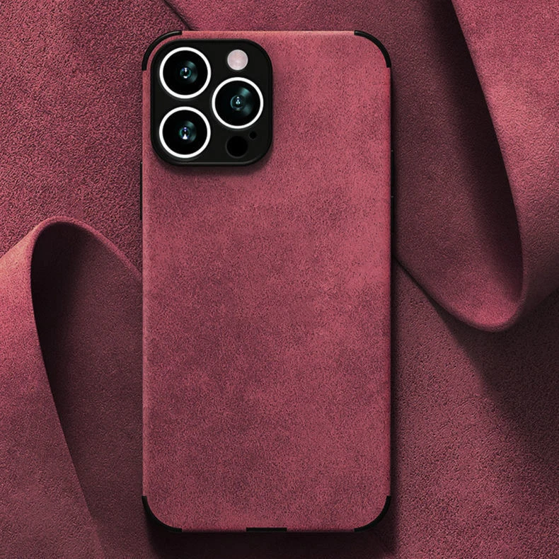 

Luxury Lambskin Leather Phone Case for IPhone 12 13 11 Pro Max Mini XR XS X 8 7 Plus SE 2020 Soft Silicone Shockproof Back Cover
