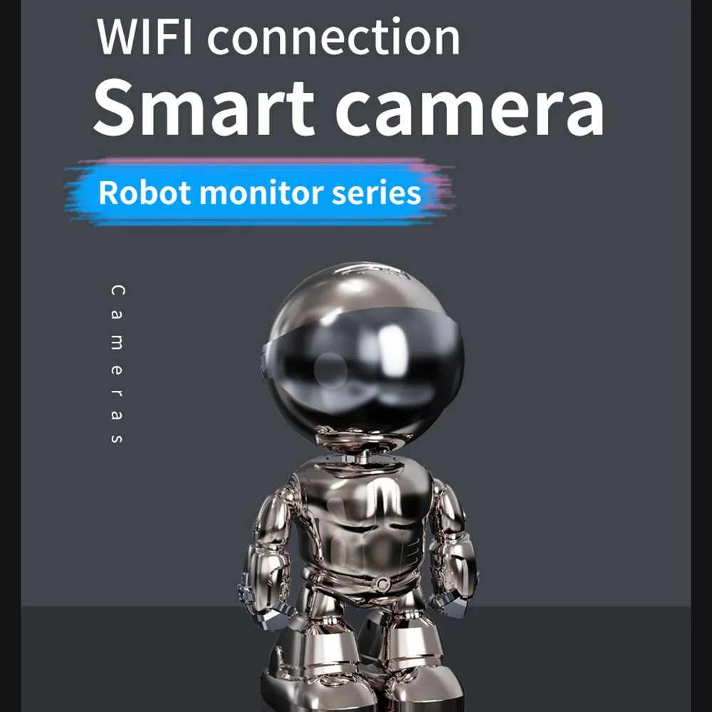

Wireless 1080P HD monitoring robot ip camera home intelligent 360-degree panoramic rotation indoor night vision remote monitor
