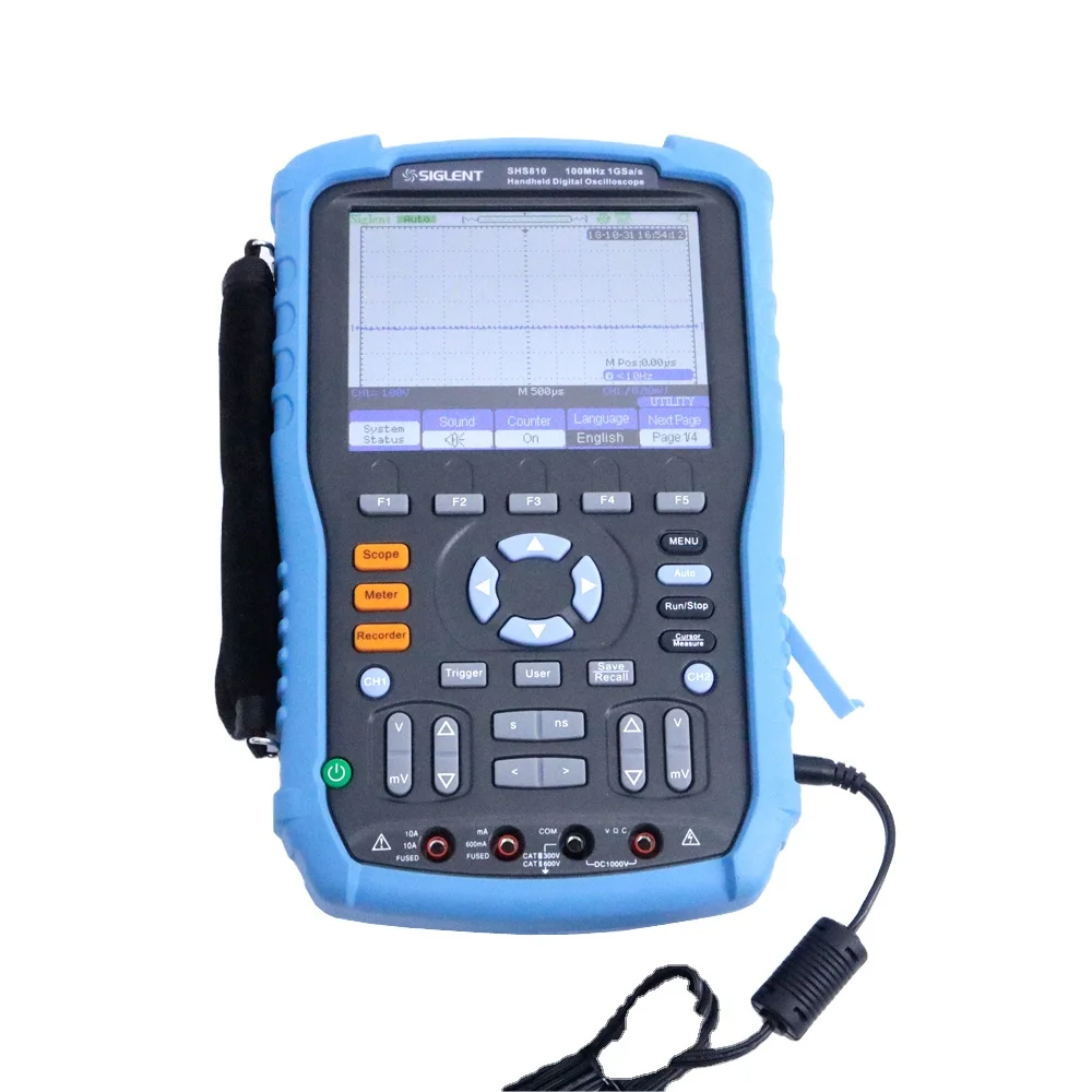 Новый портативный цифровой осциллограф SIGLENT SHS810 100 МГц 1GSa/s, глубина памяти 2 МП