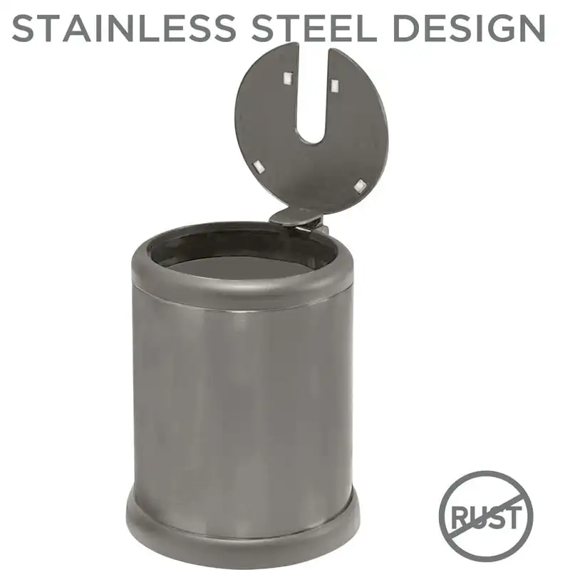 

Lid Toilet Brush and Holder in Gray