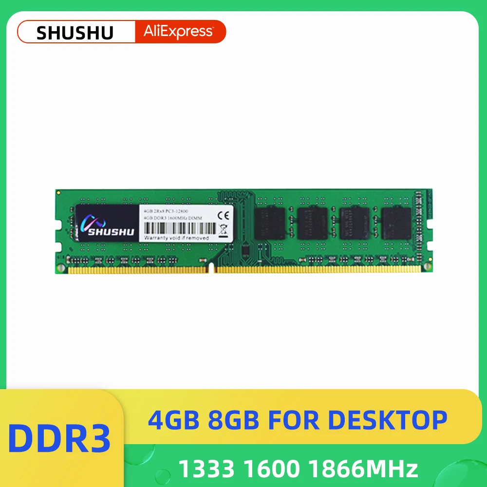

SHUSHU оперативная память DDR3 DDR3L, 8 ГБ, 4 Гб, 1866 МГц, 1600 МГц, 1333 МГц