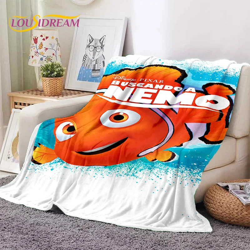 Мягкие фланелевые одеяла с героями мультфильмов Поиск подводного мира удобное